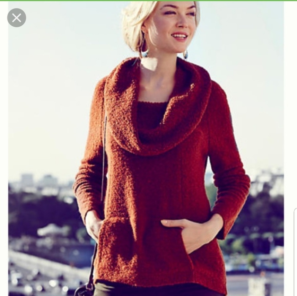 Angel of the North Boucle Cowlneck Sweater